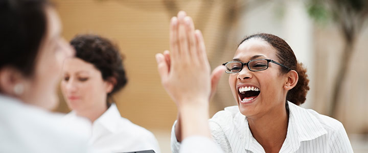 student high five