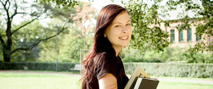 student smiling