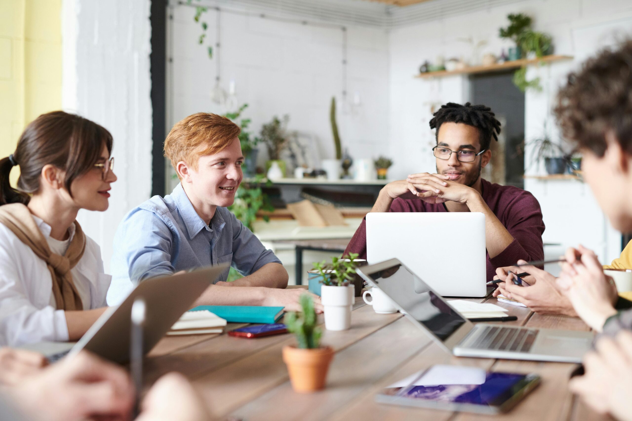 Group of Employees working Together