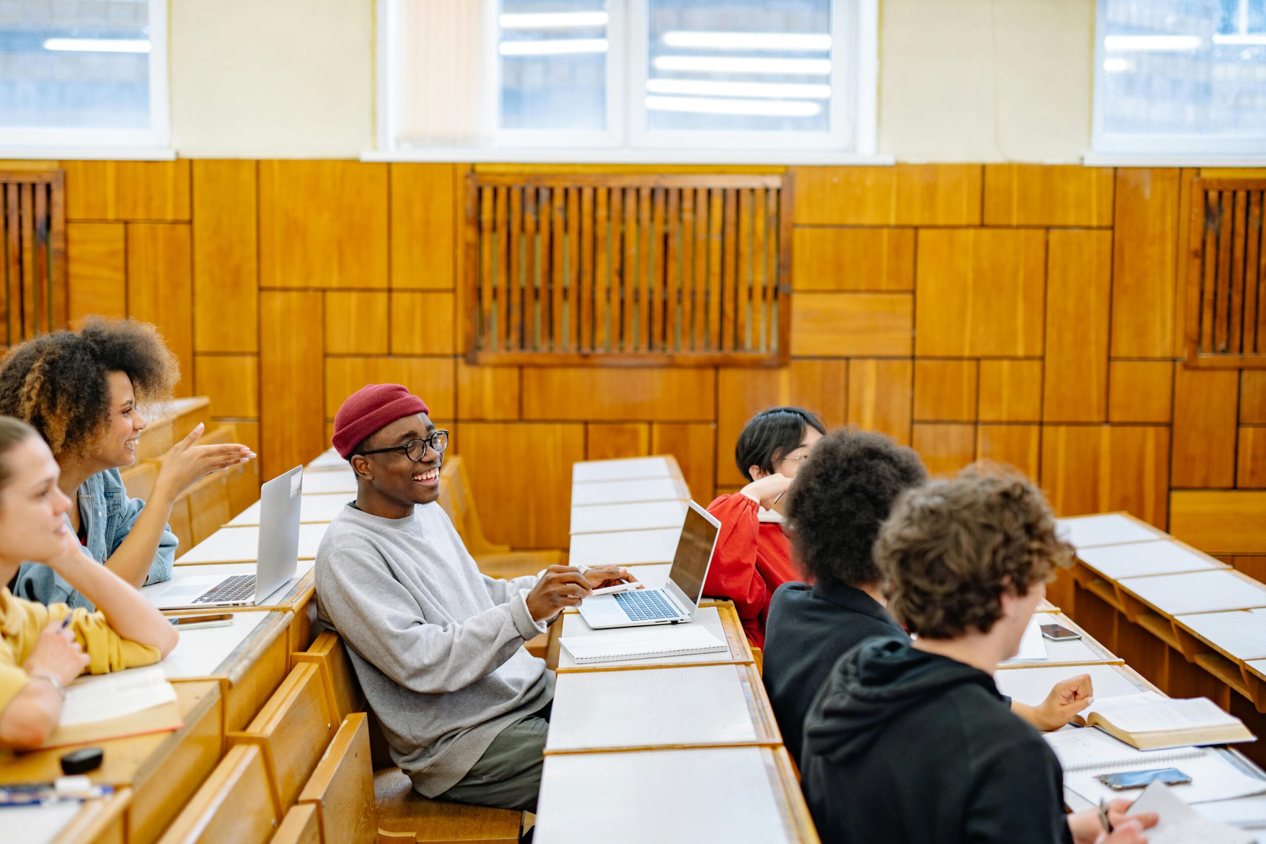 Students Sitting Inside a Classroom